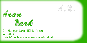 aron mark business card